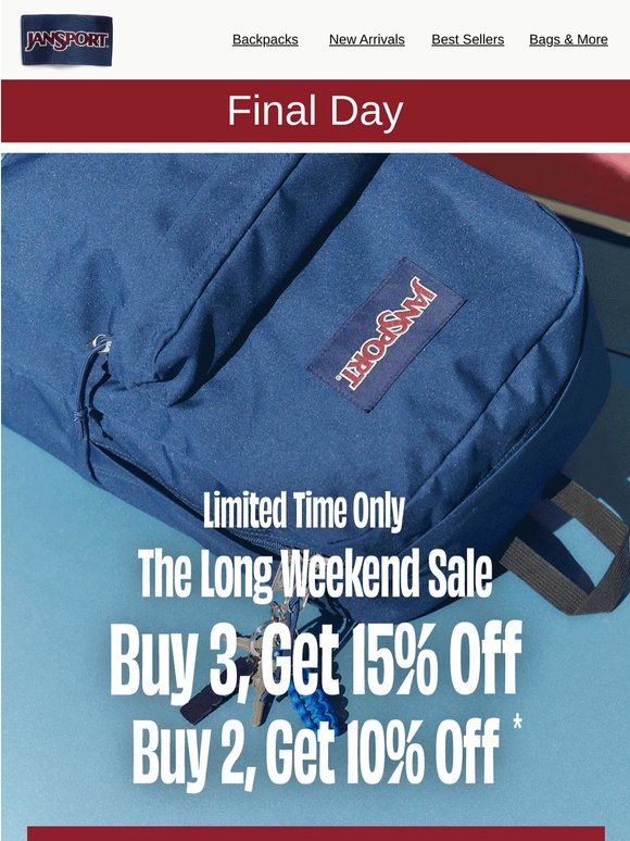 Final Day! Buy More, Save More!