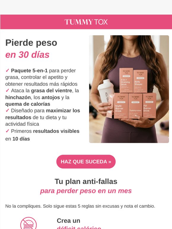 ¿Solo tienes 30 días para adelgazar?