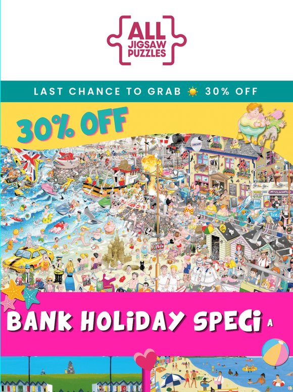 Last Chance to Score 30% Off Summer Puzzles! ☀️