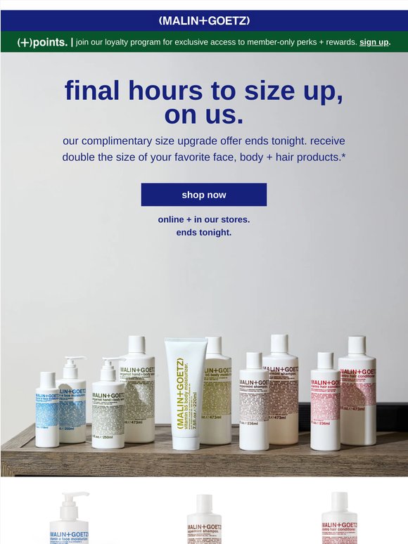 final hours to supersize your 2-step essentials.
