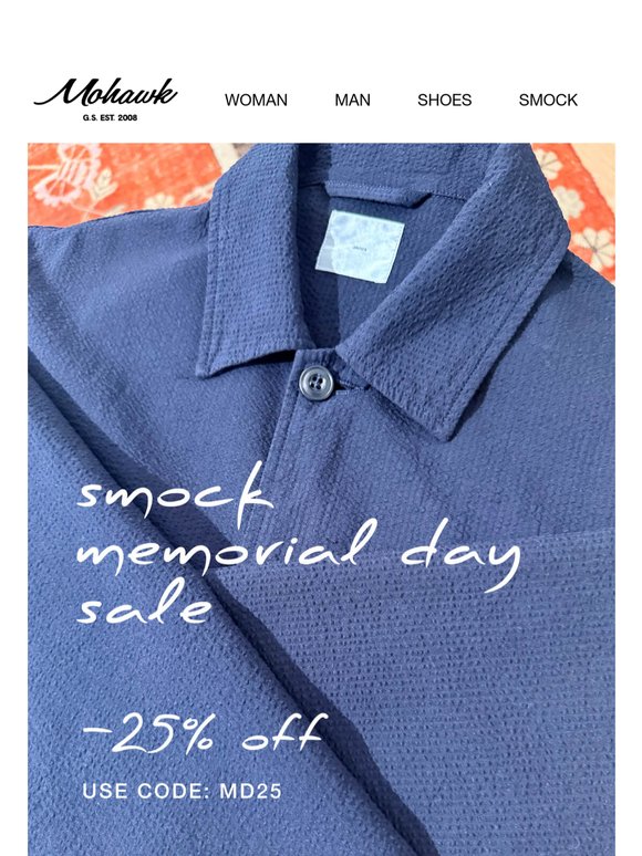 Last Chance: SMOCK Memorial Day Sale