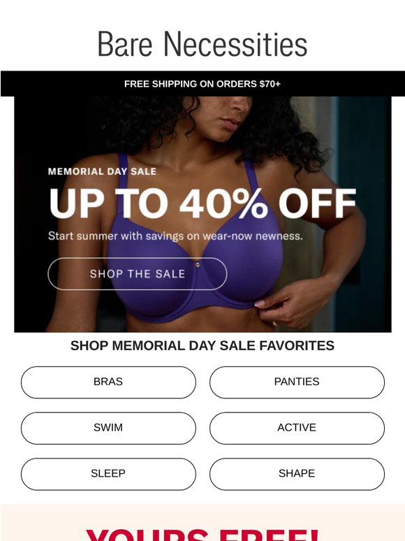 Hurry! Final Call For Up To 40% OFF Bras, Panties, And Swim