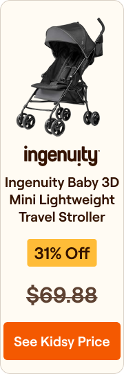 New Ingenuity Baby 3D Mini Lightweight Travel Stroller (Gray)