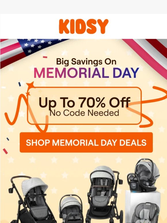 Memorial Day Deals, No Code Needed