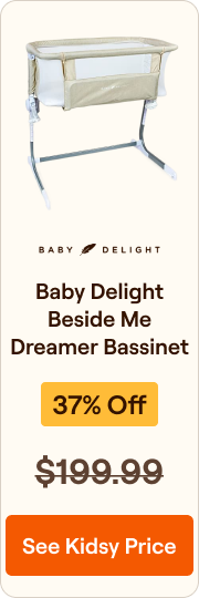 New Baby Delight Beside Me Dreamer Bassinet (Flax)