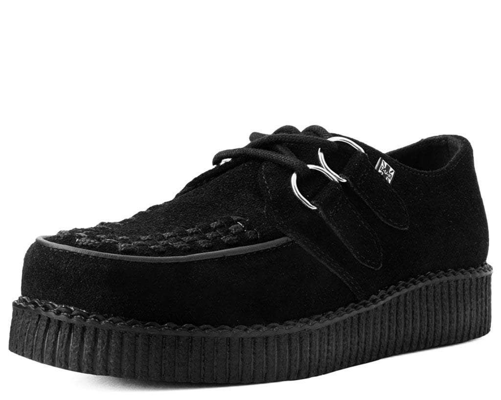 Image of Black Suede Viva Low Creeper