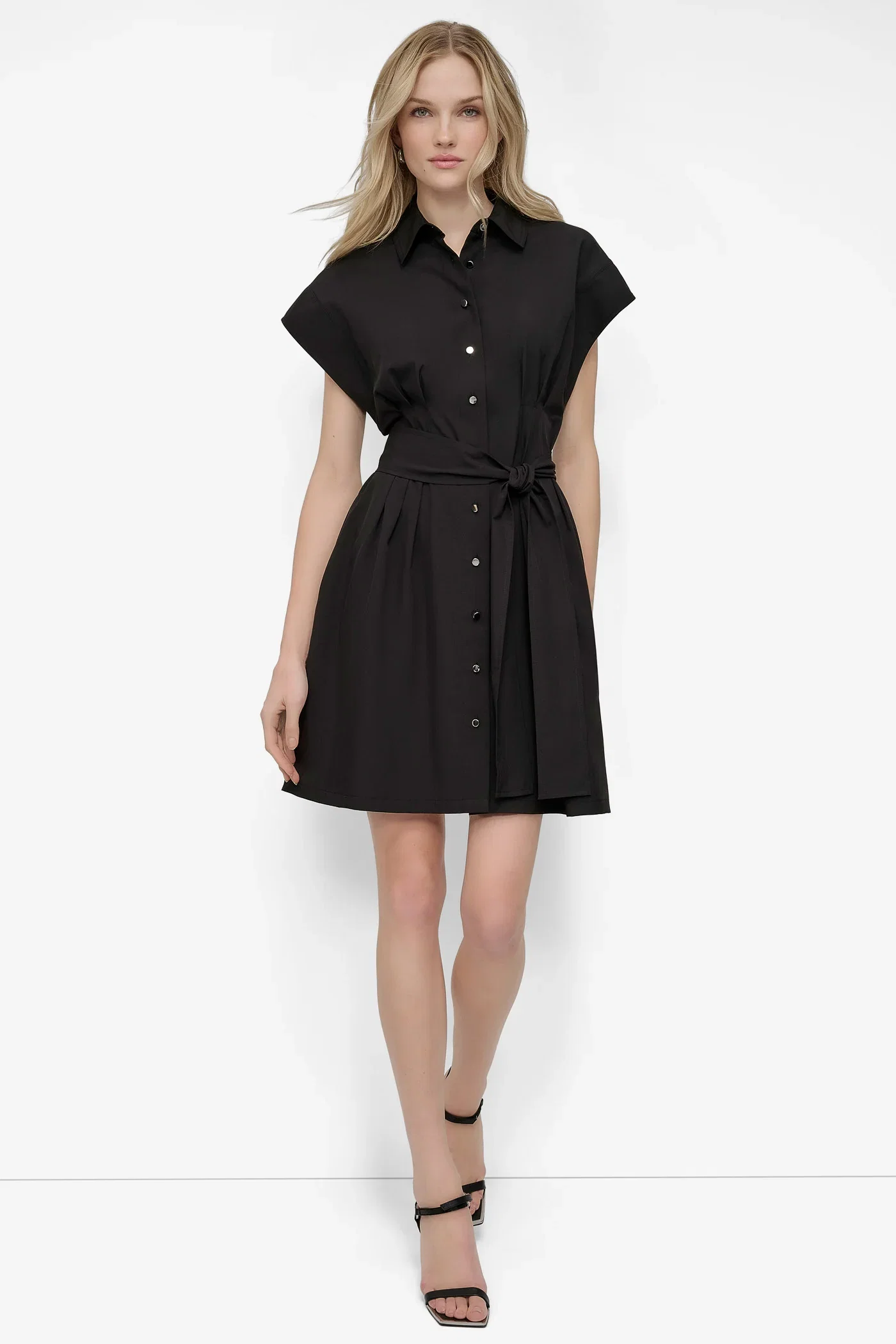 Image of TIE WAIST COMMUTER DRESS