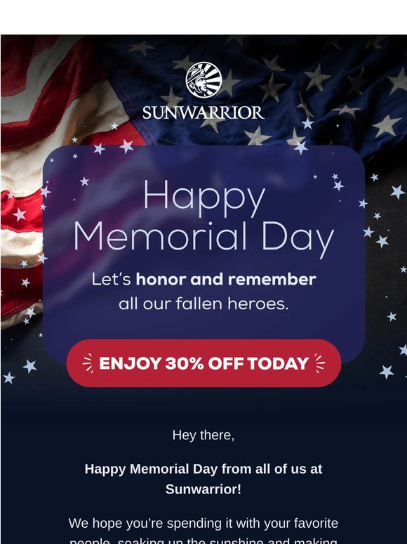 Wishing You a Happy Memorial Day, Friend