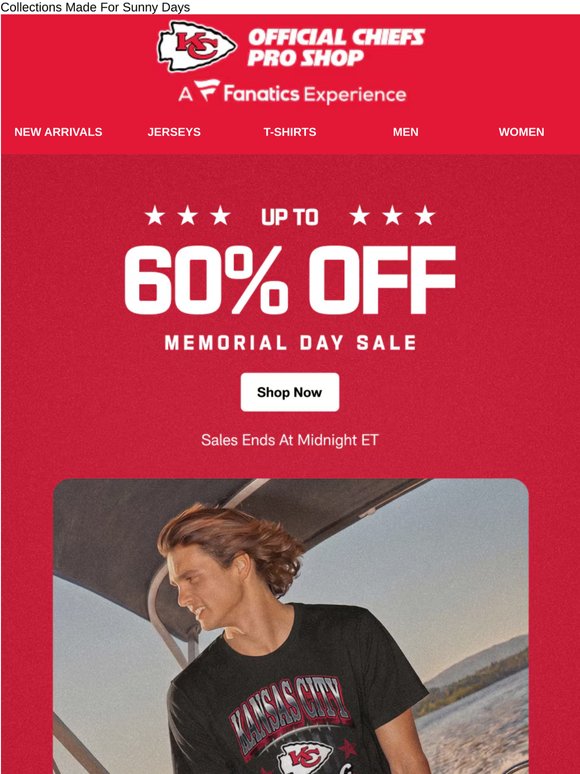 Warm Weather Kickoff: Up To 60% Off Memorial Day Sale