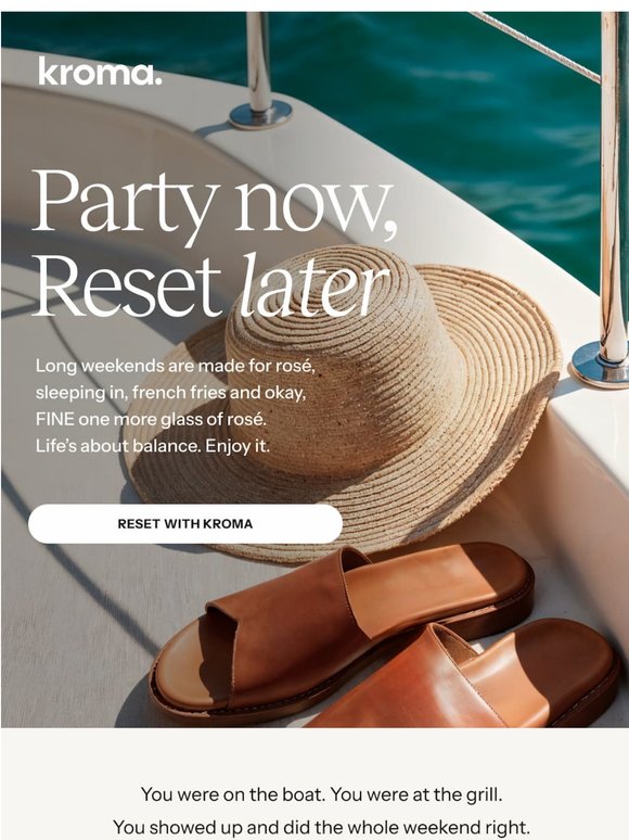 Party Now, Reset Later ⛵