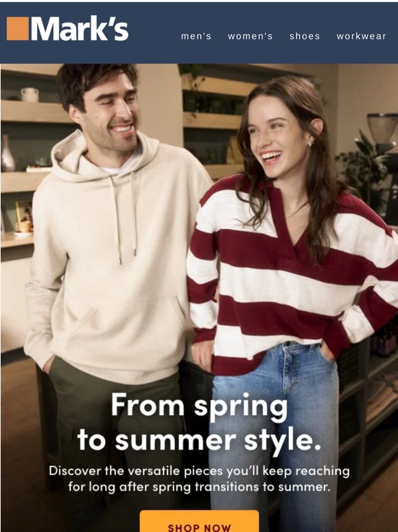 Take your wardrobe from spring to summer