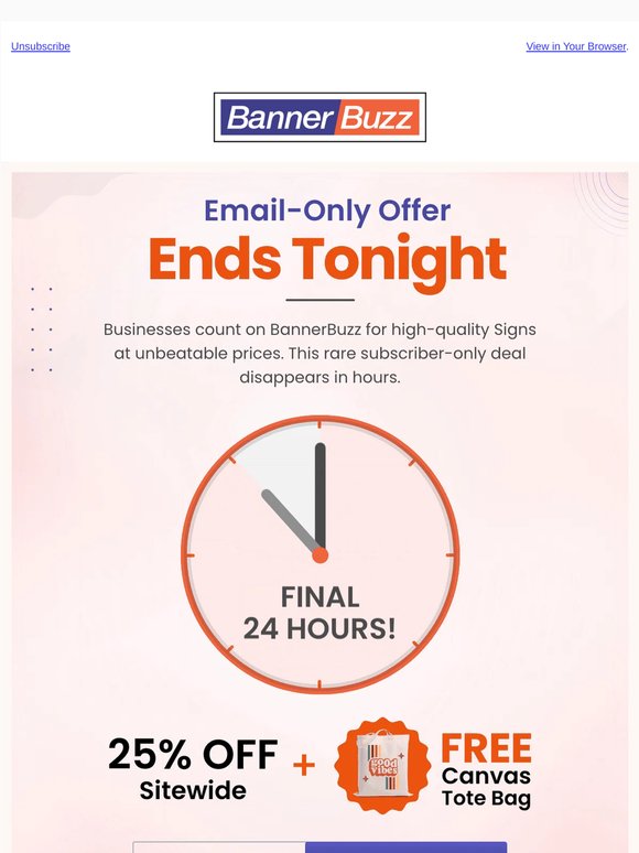 📢 24 Hours Left: 25% OFF + Surprise Gift Inside ⌛