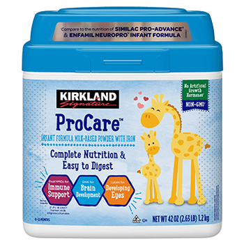 Kirkland Signature ProCare with Dual HMO's, Non-GMO Infant Formula, 42 oz, 2-Pack
