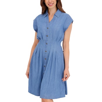 Nautica Jeans Women's Pintuck Dress