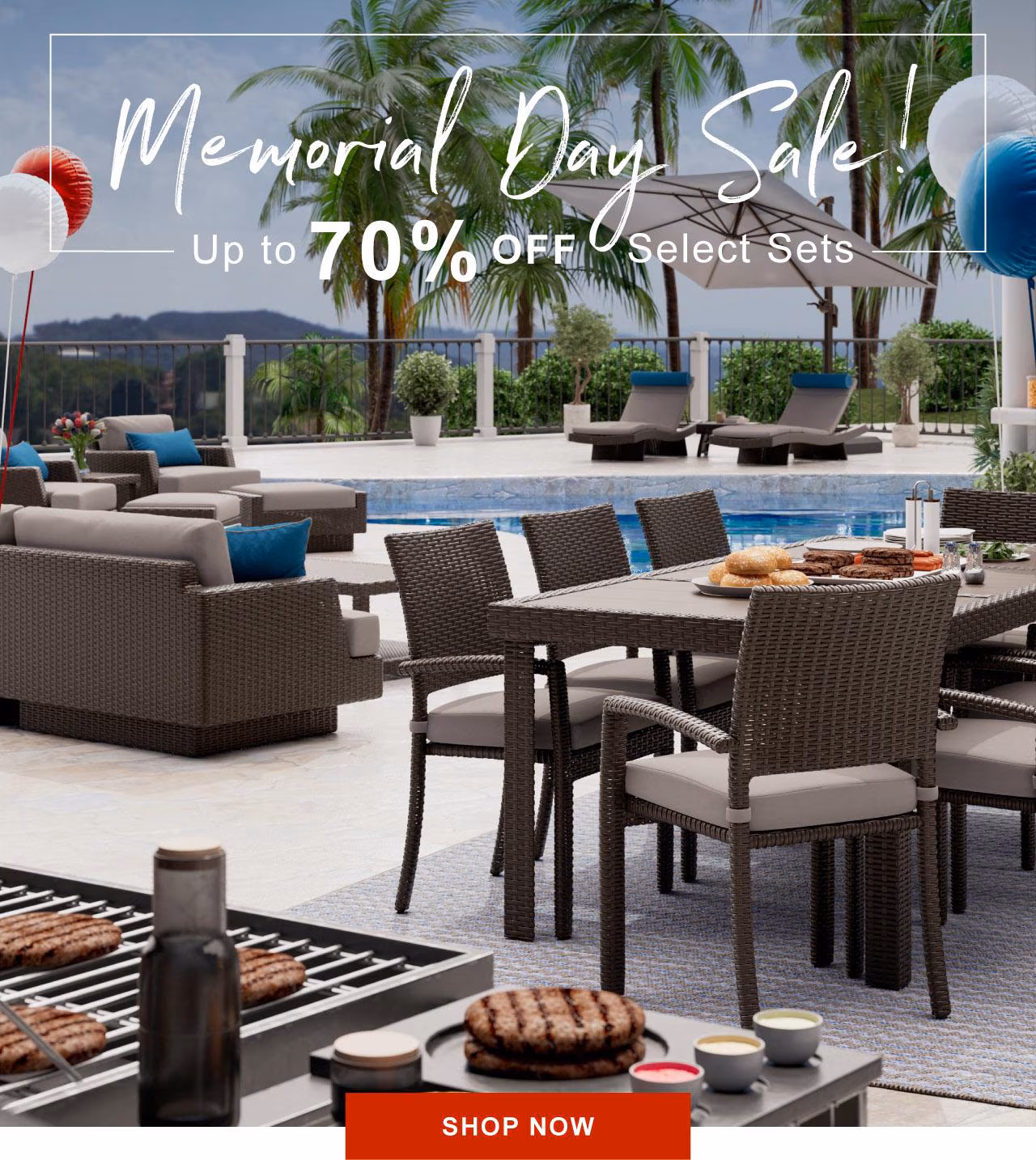 Memorial Day Sale! Save up to 70% off select sets, now through May 28 - Shop Now