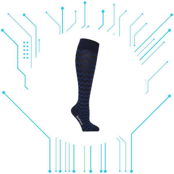 Supcare compressiekousen Electric navy kopen