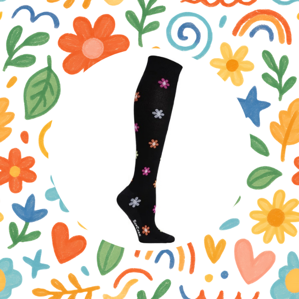 Supcare compressiekousen Bloemetjes kopen