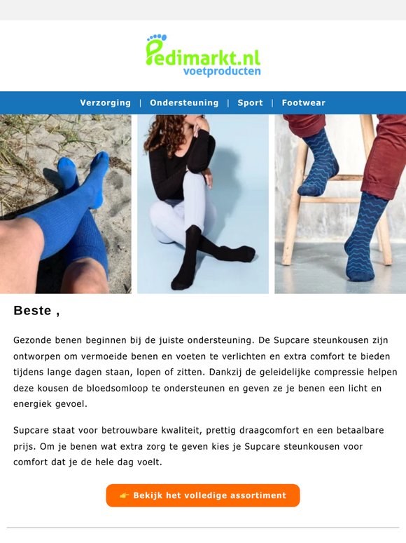 Diverse kleuren van de Supcare steunkousen! 🧦