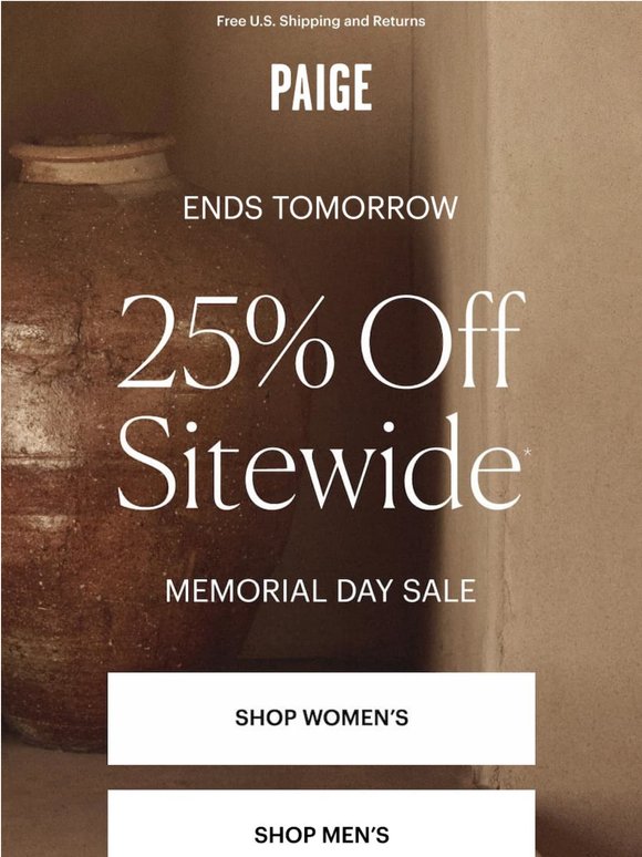 Celebrate with 25% Off