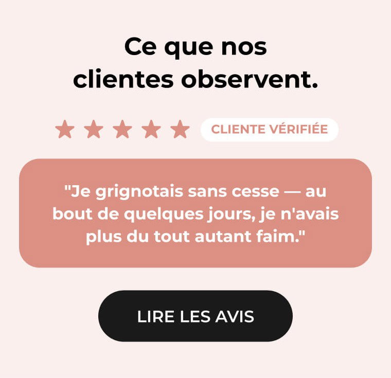 Ce que nos clientes observent. 1