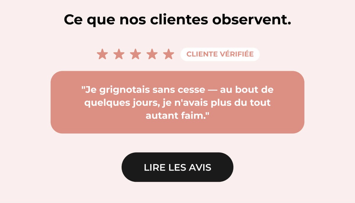 Ce que nos clientes observent.
