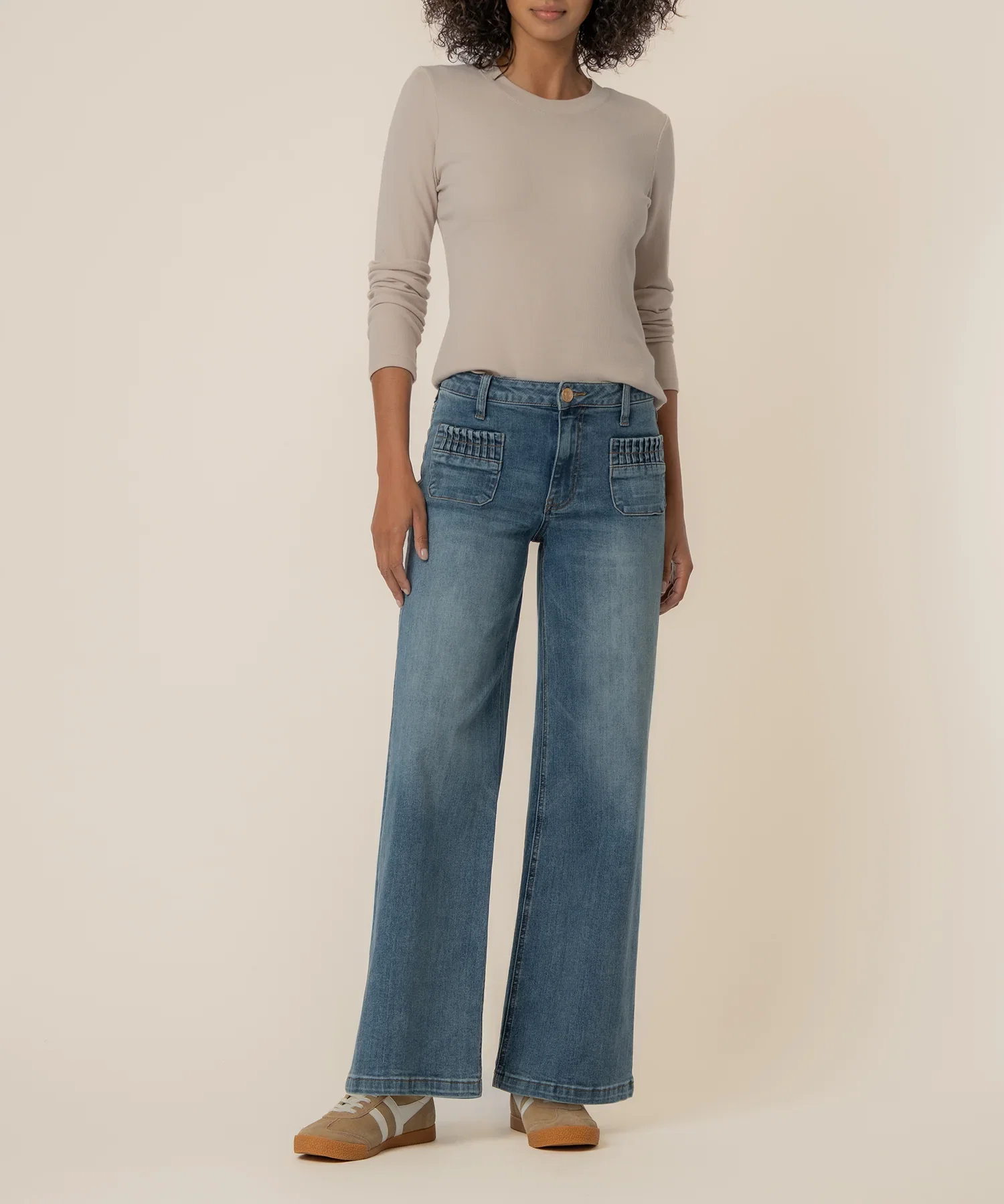 Image of Maya High Rise Wide Leg in Affection Wash