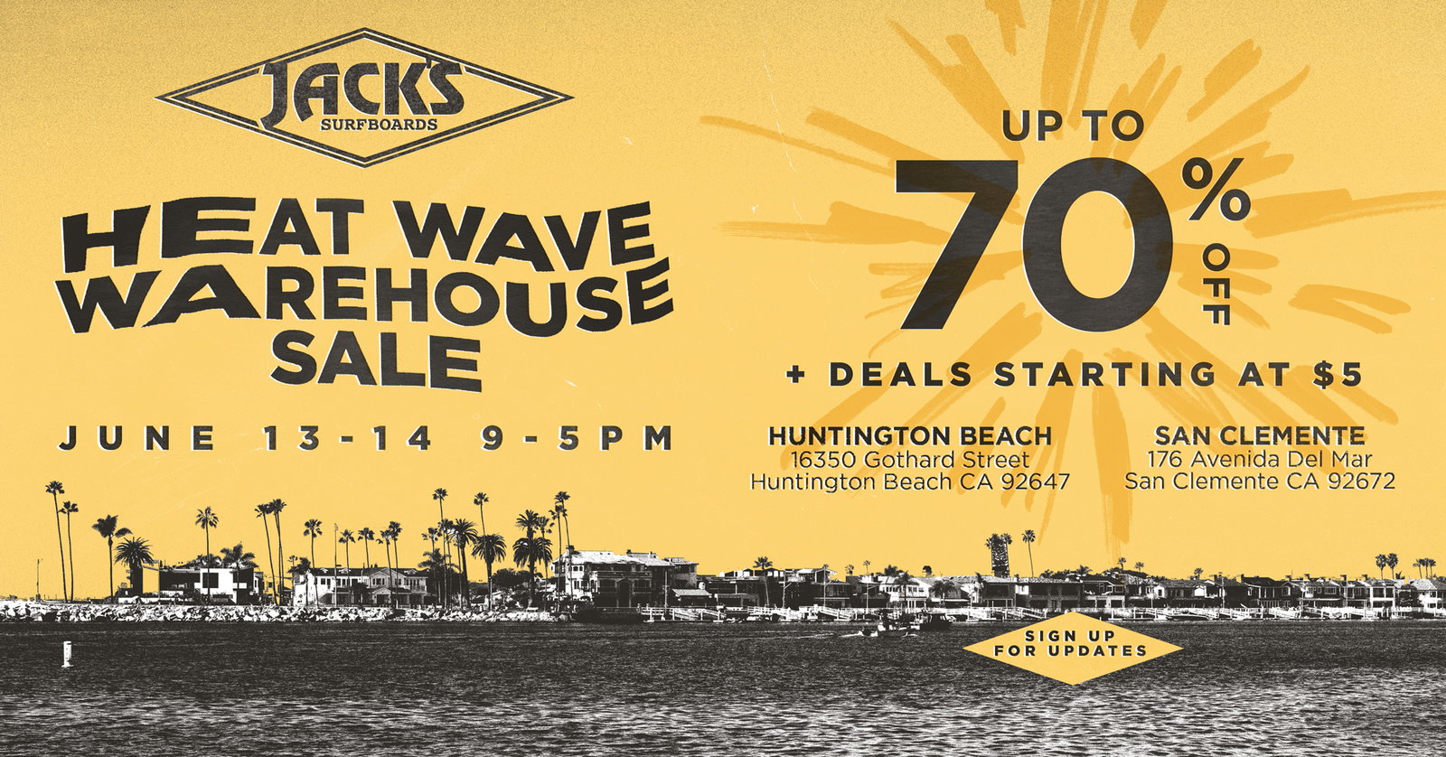 Heatwave Warehouse Sale