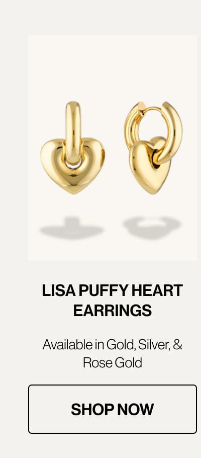 Lisa Puffy Heart Earrings