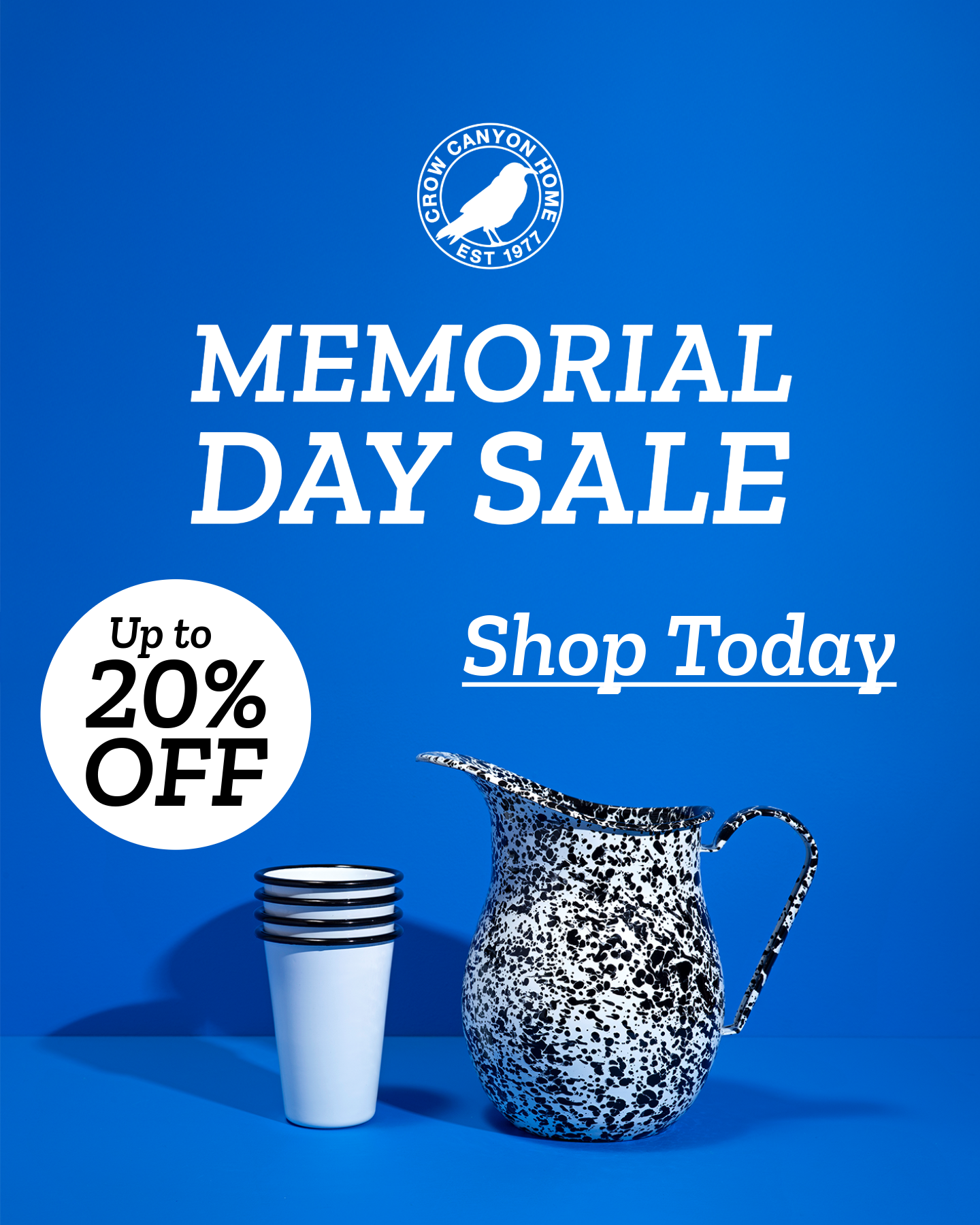 Memorial Day Sale Is On! Up to 20% Off Enamelware.
