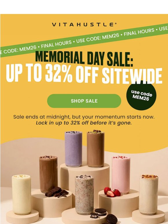 FINAL HOURS: Up to 32% off 🚨
