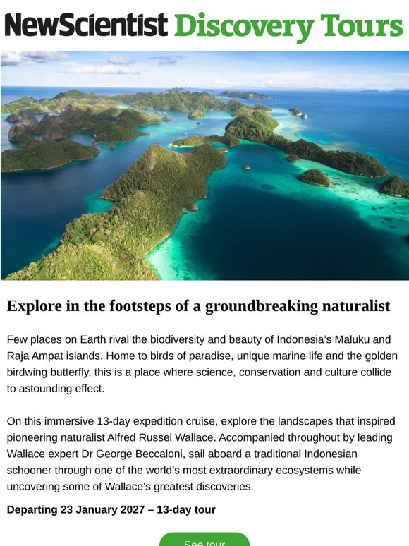 Uncover Indonesia in the footsteps of Alfred Russel Wallace