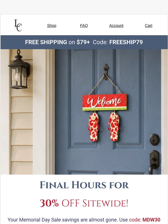 🎉Final Hours For 30% Off Your Cart