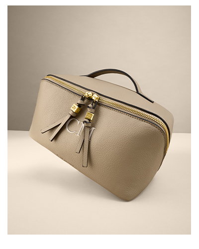  Soho Large Makeup and Wash Bag in Light Taupe