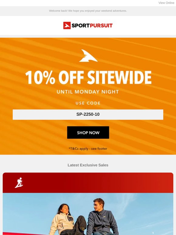 Up to 75% Off: Van Life | Haglofs | Rivelo Cycling | Brooks | Polo Shirts