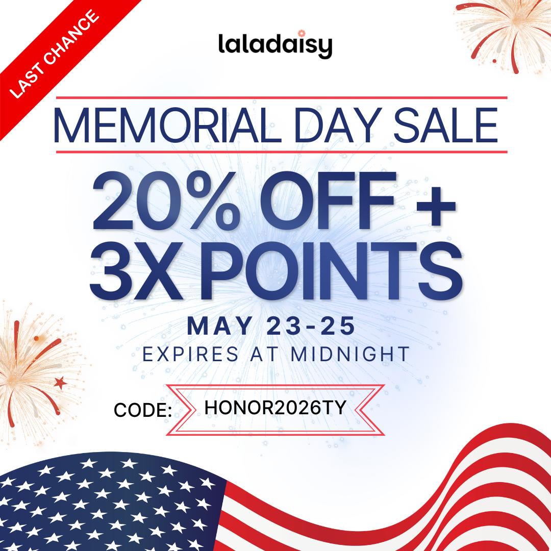   🇺🇸 Memorial Day Blowout: 20% OFF + 3x Points (Ends Soon!)  