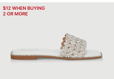 Shop Gemstone Cutout Band Slide Sandals