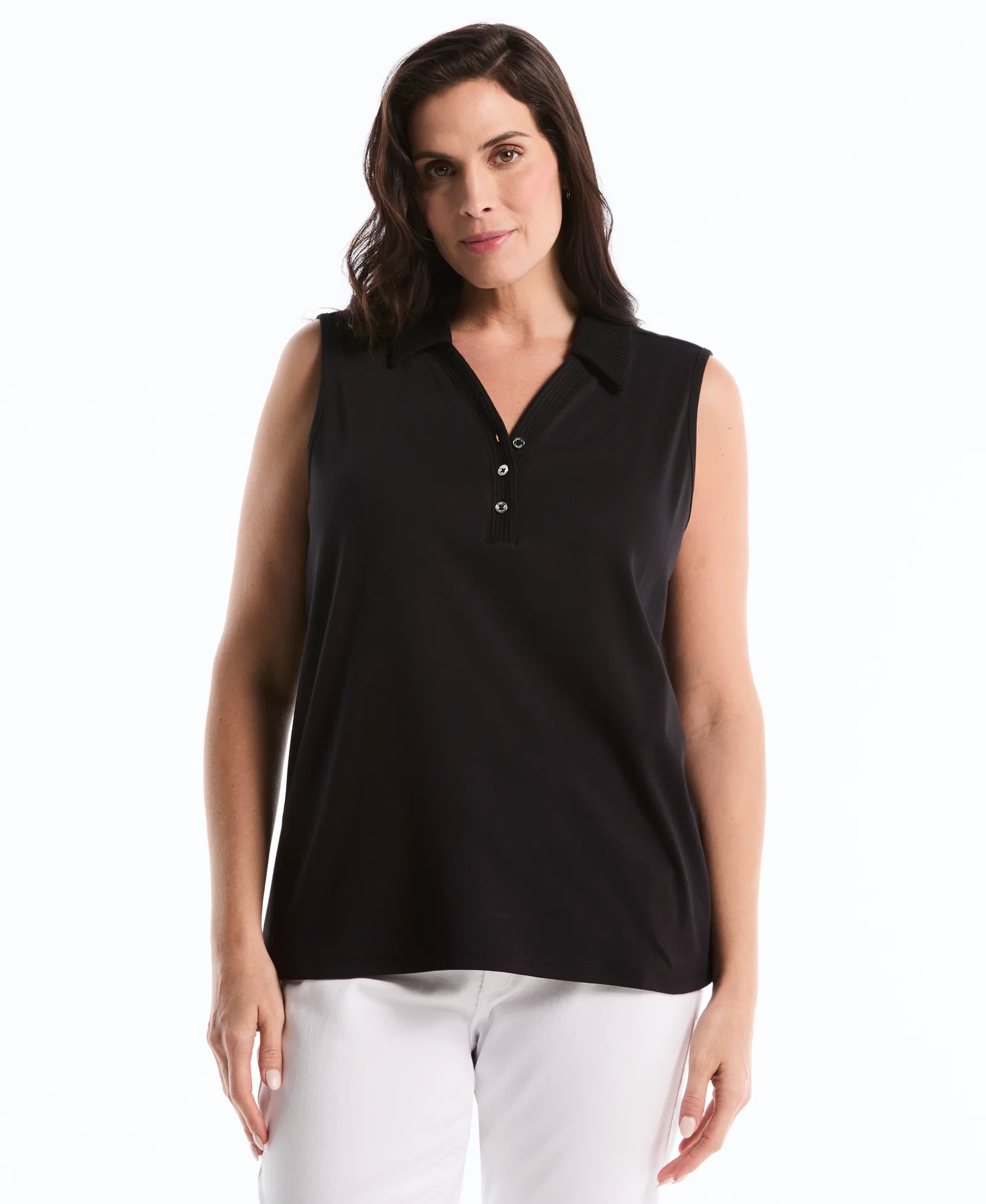 Image of Plus Size Polo Top