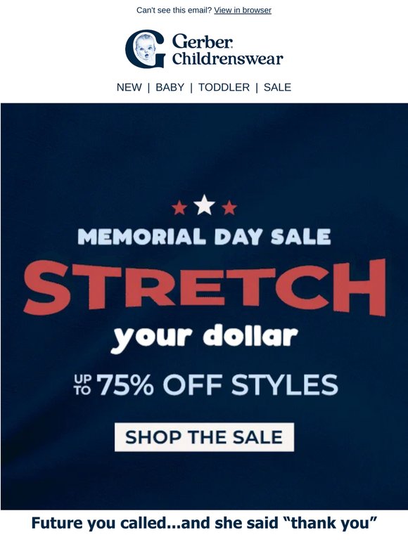 Faves are going fast! Stretch your dollar with up to 75% off