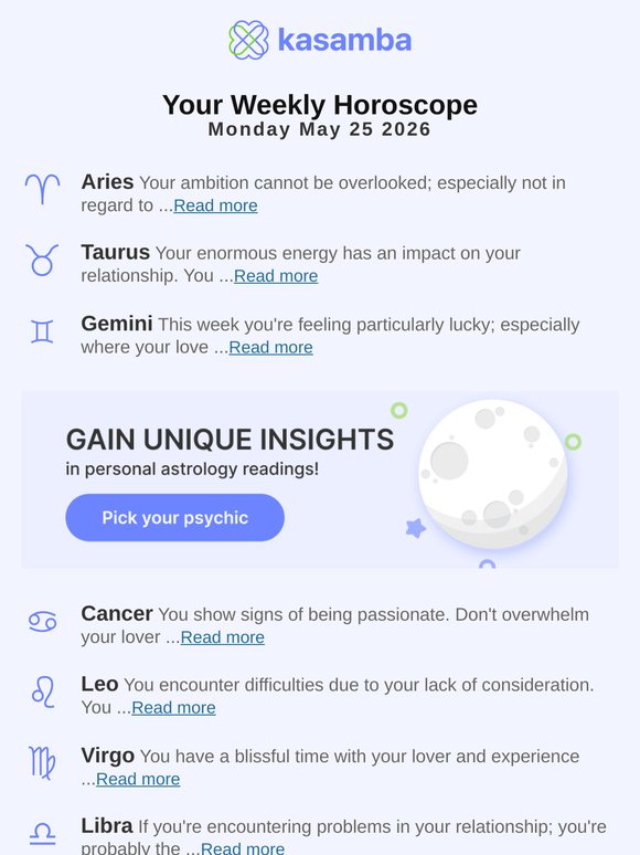Your Weekly Horoscope