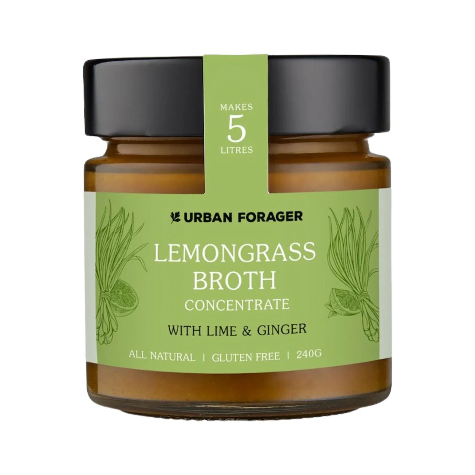 Image of Urban Forager Lemongrass Broth Concentrate with Lime & Ginger 240g
