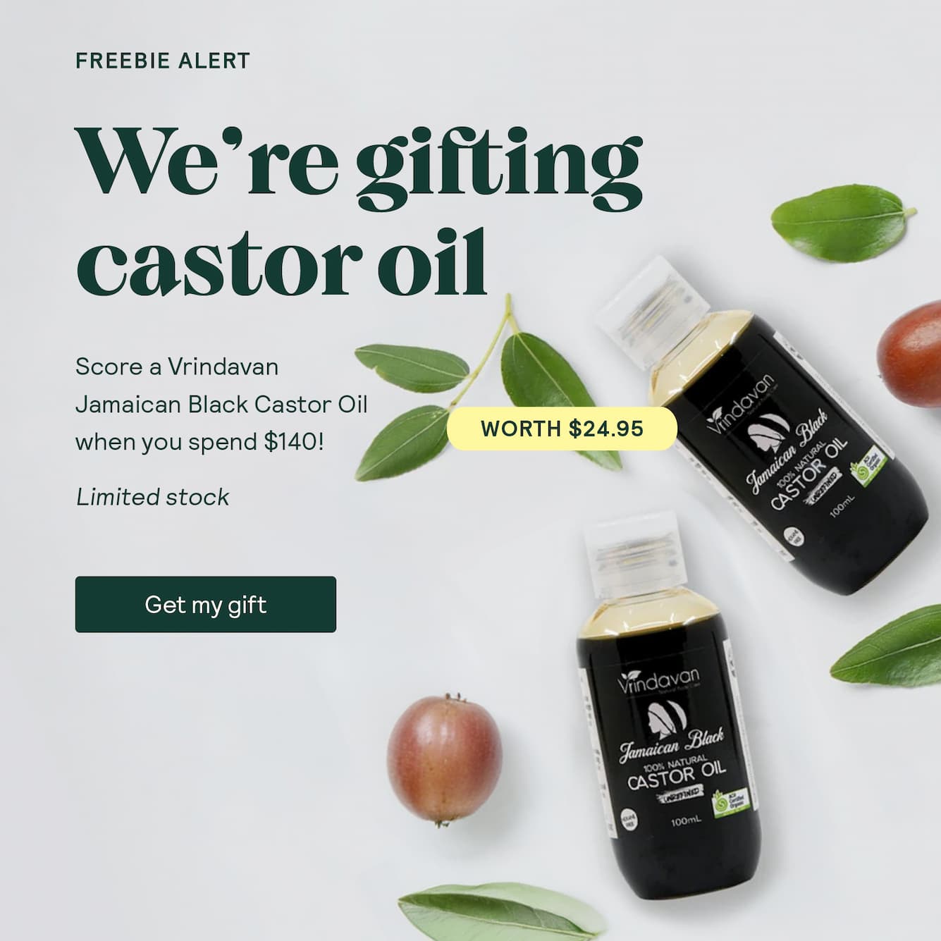Free Vrindavan Jamaican Castor Oil