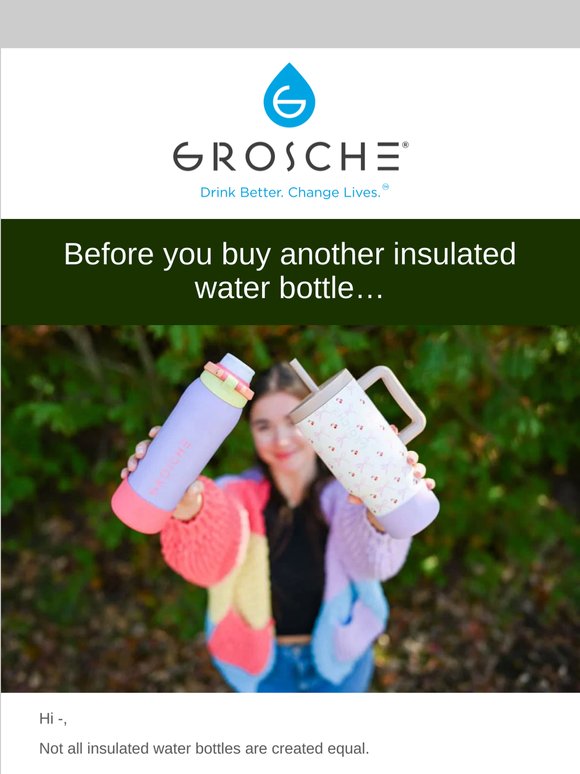 Don't buy another water bottle...