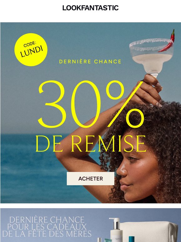 Dernière chance... -30 % sur presque toute !