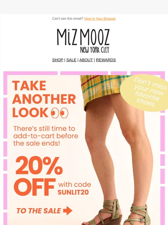One More Look 👀 Still Time for 20% off!
