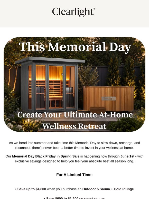 Celebrate Memorial Day with Our Biggest Wellness Savings of the Season