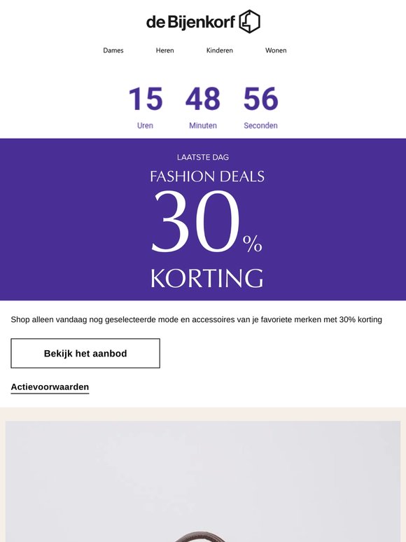 Laatste dag: Fashion Deals | 30% korting