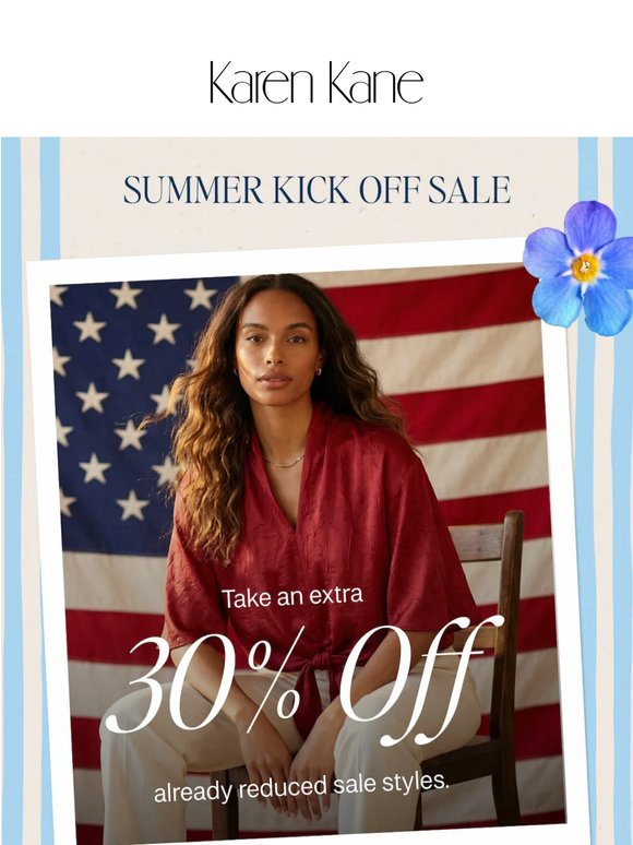 Extra 30% Off Sale Styles, Still On
