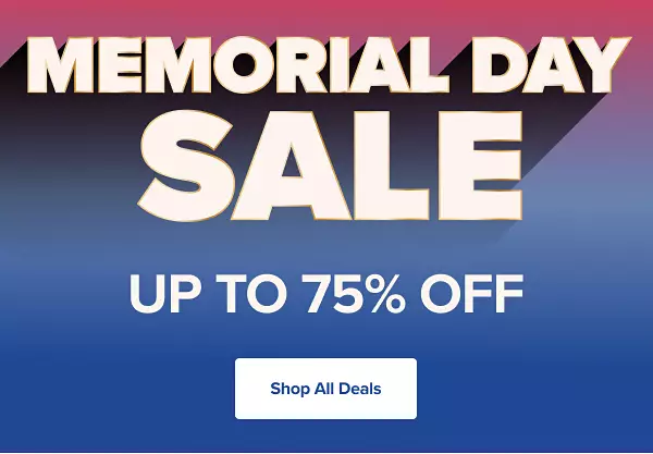 One day sale. Up to 75% off. Shop all deals.