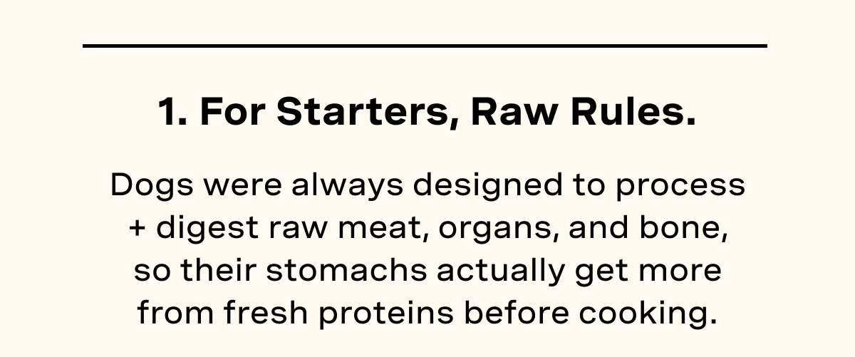1. For Starters, Raw Rules. 
