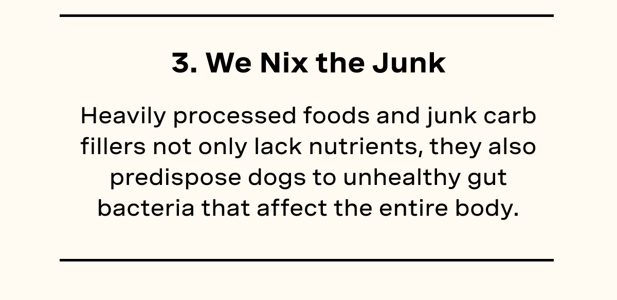 3. We Nix the Junk